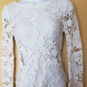 Lace top ivory size XS 2 by Divided H&M EXCELLENT condition.